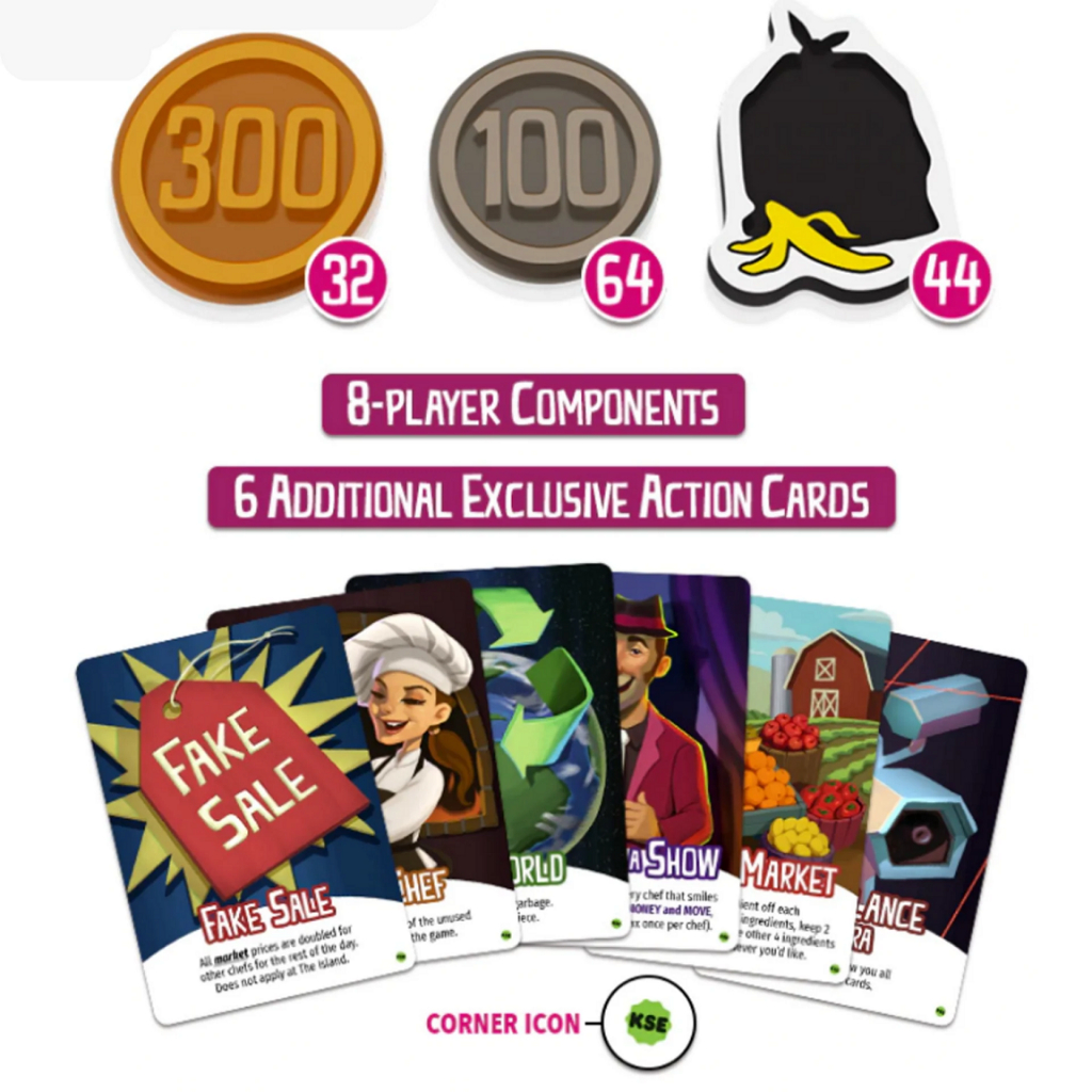 Rival Restaurants Board Game Kickstarter Deluxe Upgrade Pack