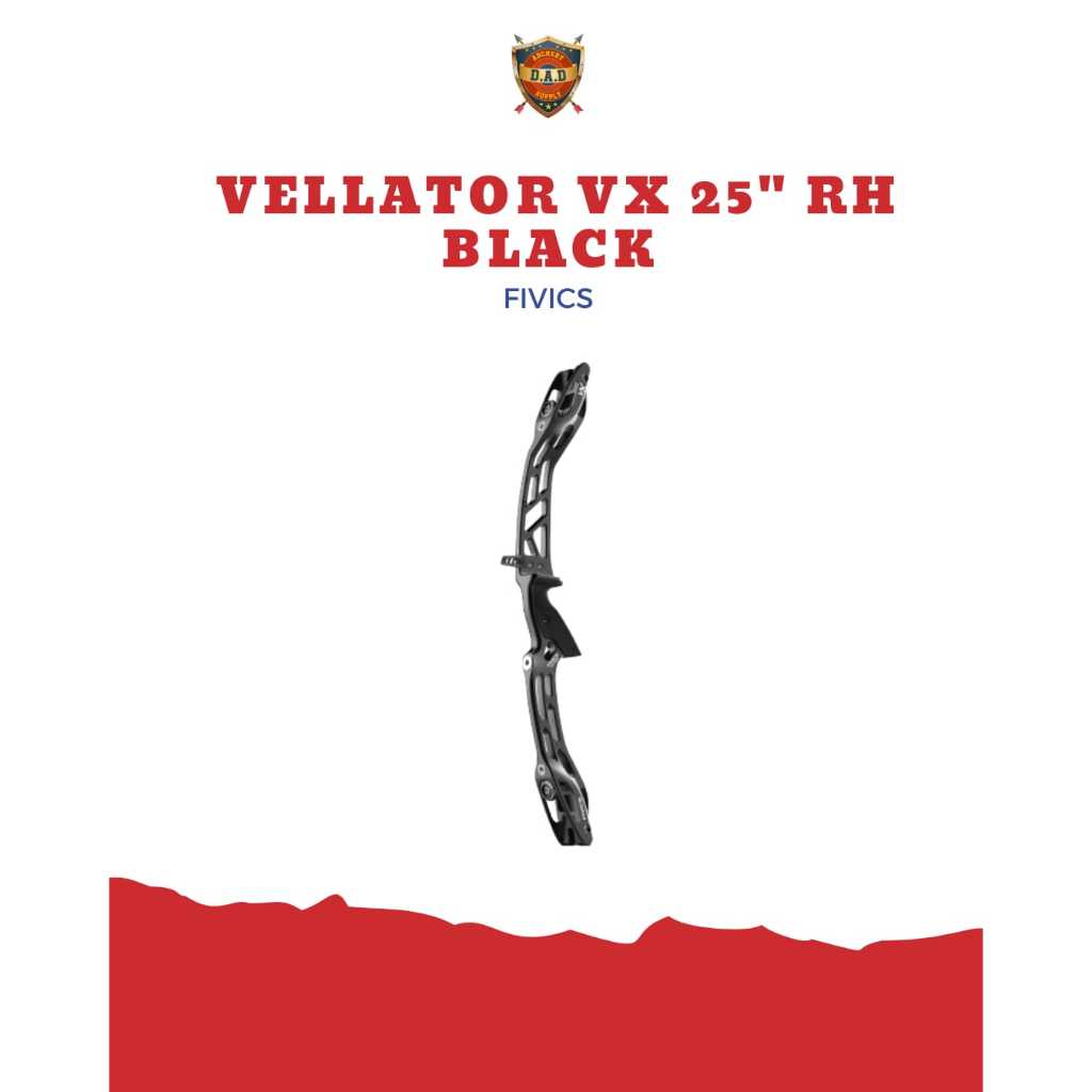 FIVICS HANDLE VELLATOR VX 25" RH BLACK / RISER RECURVE  FIVICS