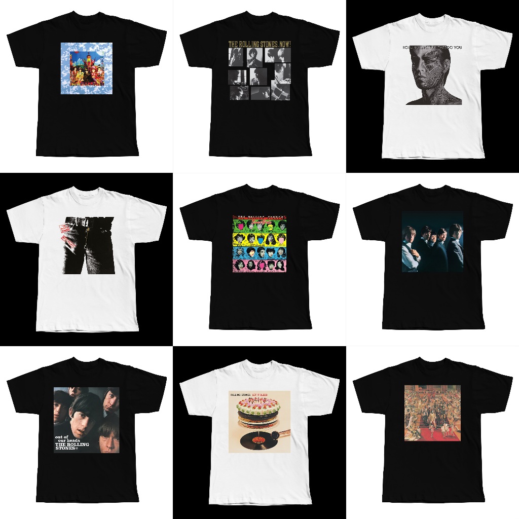 The Rolling Stones Tshirt - JUAL BAJU KAOS BAND THE ROLLING STONES BAND ROCK - (BISA CUSTOM)