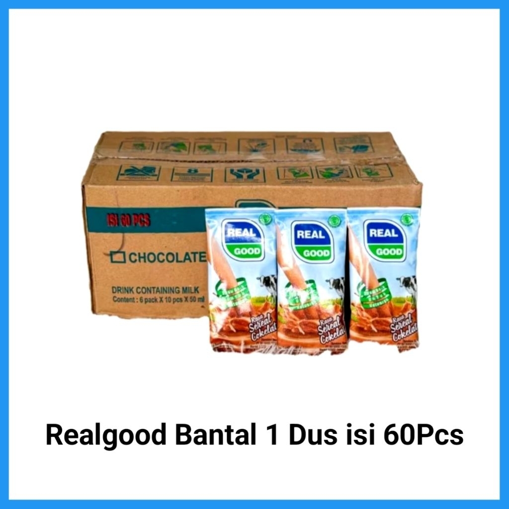 Realgood Susu Bantal Cokelat 1 Dus isi 60Pcs EXP MARET 2026