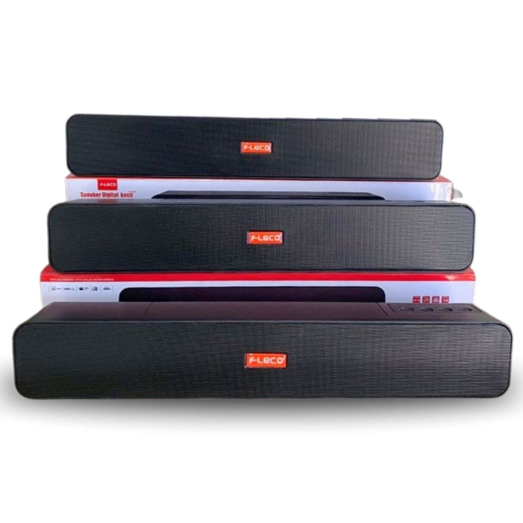 Speaker SOUNDBAR FLECO SN-552 BT Speaker Bluetooth USB AUX Komputer  Bass Speaker Panjang 40cm