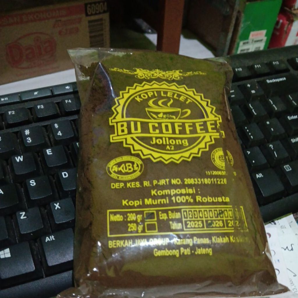 Kopi bubuk / Kopi lelet 200 gr khas jolong pati jawa tengah