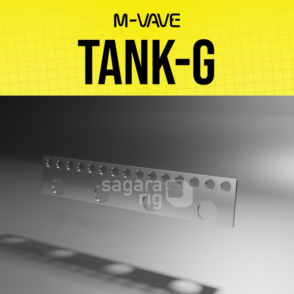 Protector Efek Gitar MVAVE Tank G – Pelindung Mika Akrilik (Magnet)