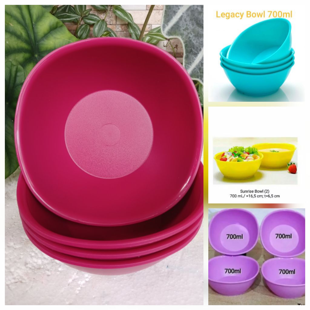 Legacy bowl tupperware 700 ml / mangkuk besar (1)