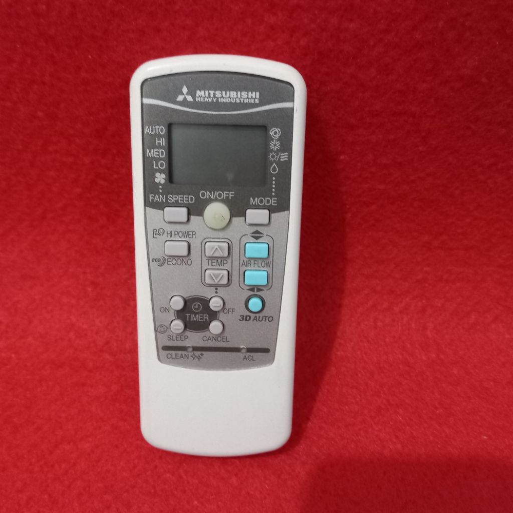 Remote Remot AC MITSUBISHI 3D Auto Original Asli . RKX502A007 .