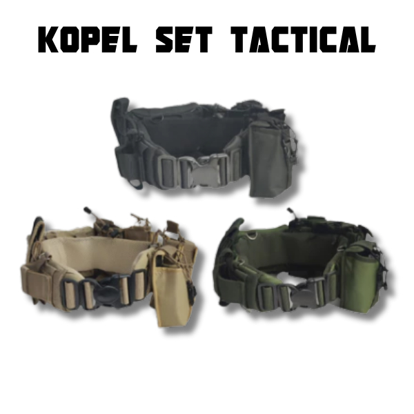 TERBARU Kopel Set Tactical | Kopel Set Lengkap | Kopel Set Full Aksesoris | Kopel Set TNI | Kopelset