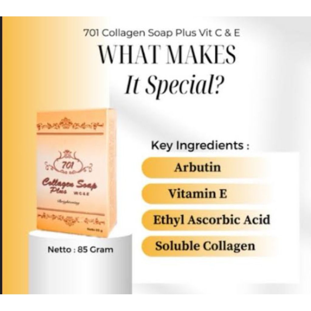 COLLAGEN SOAP, COLLAGEN 701, SABUN COLLAGEN, SABUN MUKA COLLAGEN, SABUN BATANG COLLAGEN.