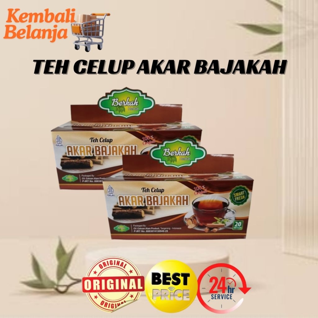 Teh Celup Akar Bajakah/ Teh Bajakah/ Teh Celup Bajakah Isi 20 Tea Bag/ Teh Celup Sehat/ Teh Herbal