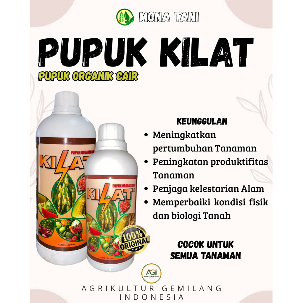 Pupuk Kilat - Pupuk Organik Cair Kilat