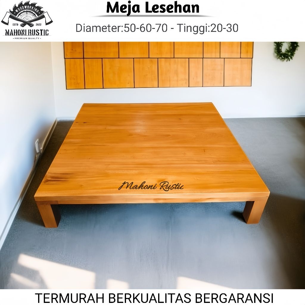 Meja lesehan Meja makan meja kayu meja minimalis