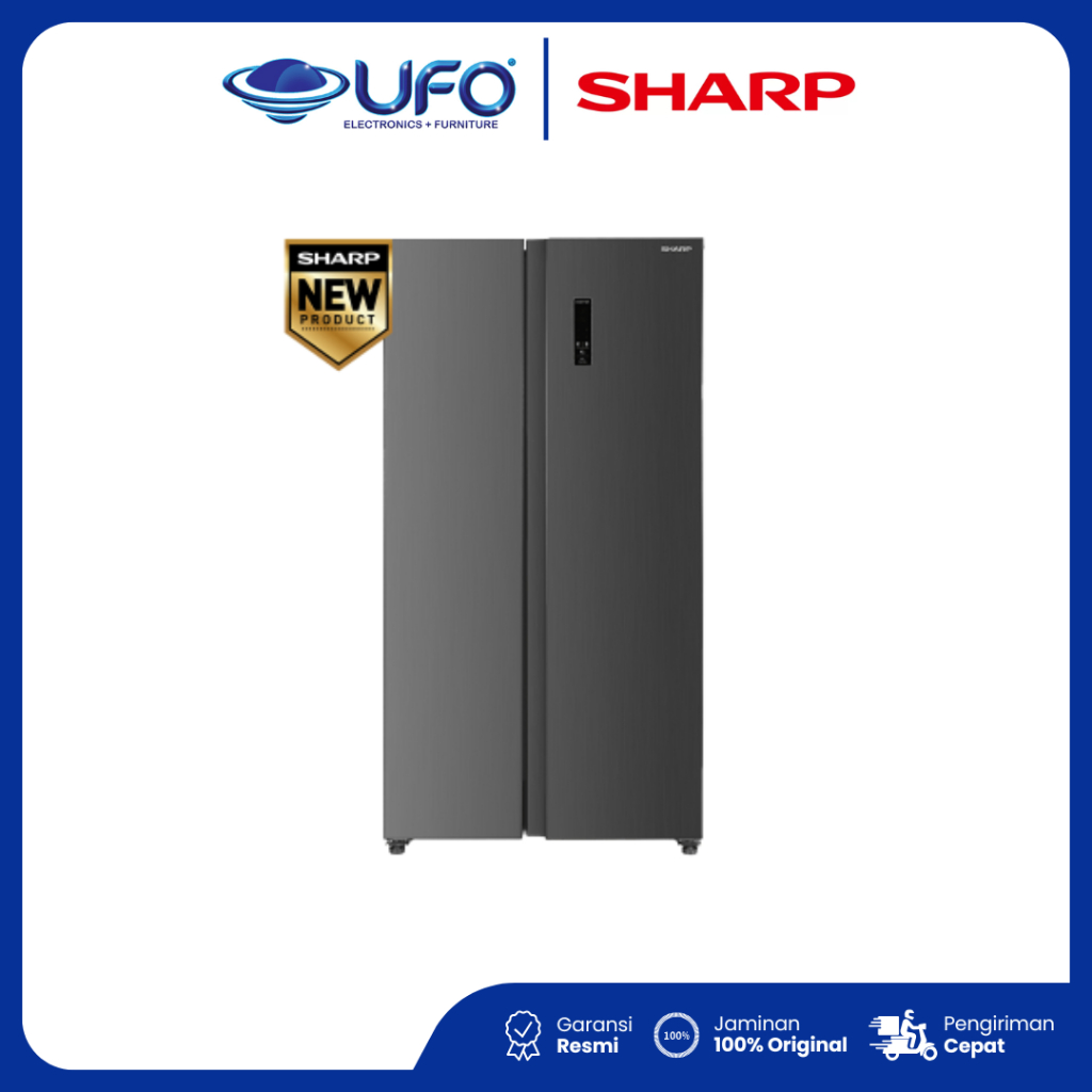 SHARP KULKAS SIDE BY SIDE 2 PINTU REFRIGERATOR SJIS60MBDS