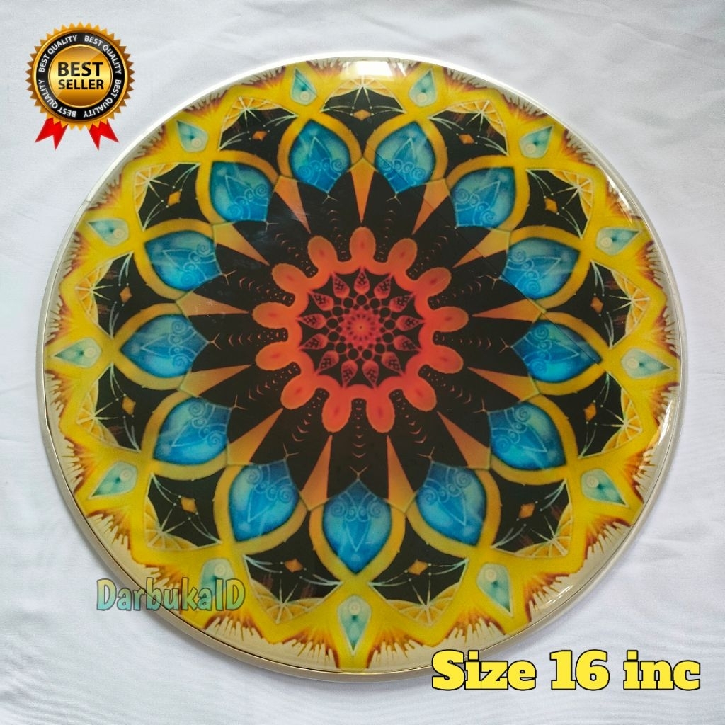 Mika bass banjari Hadrah Hadroh 16 inch motif terbaru elegan