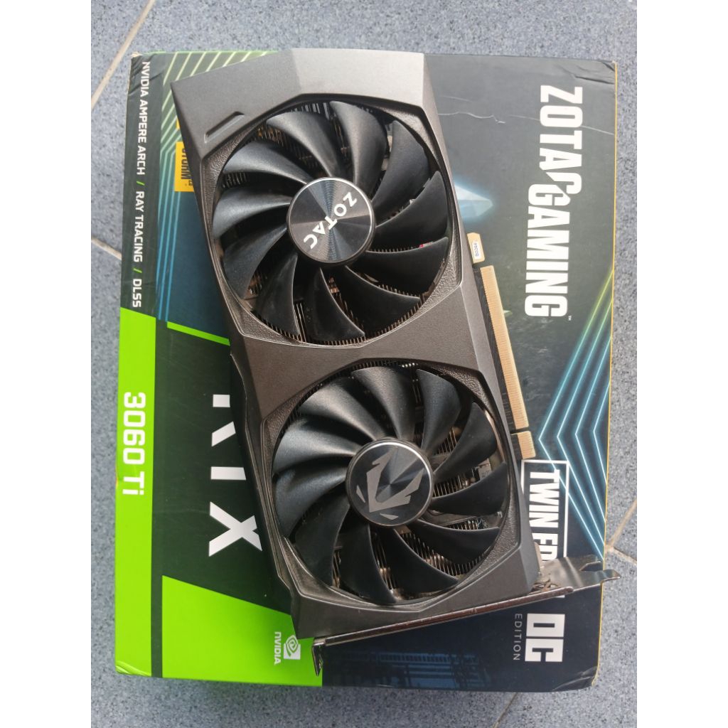 ZOTAC RTX 3060 Ti 8GB TWIN EDGE OC, Second Normal, Full Set