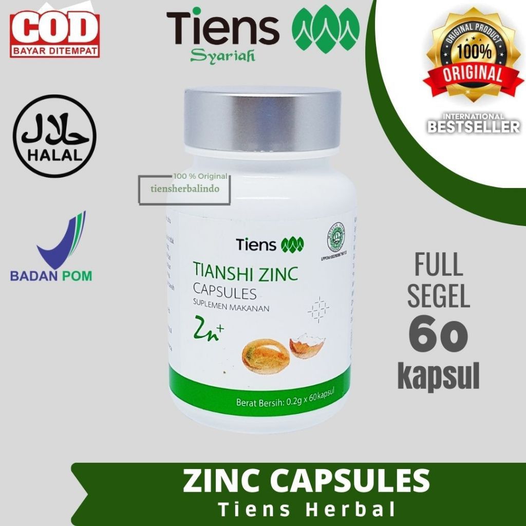[COD] NUTRISI ANAK TIANSHI ZINC MULTIVITAMIN PENAMBAH NAFSU MAKAN ANAK | TIENS ZINC ANAK 100% ORIGIN