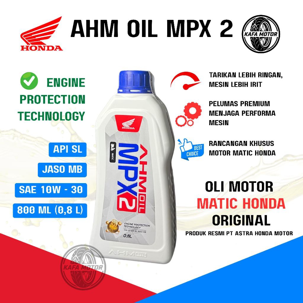 AHM OLI MPX 2 – Oli Motor Matic Honda Original