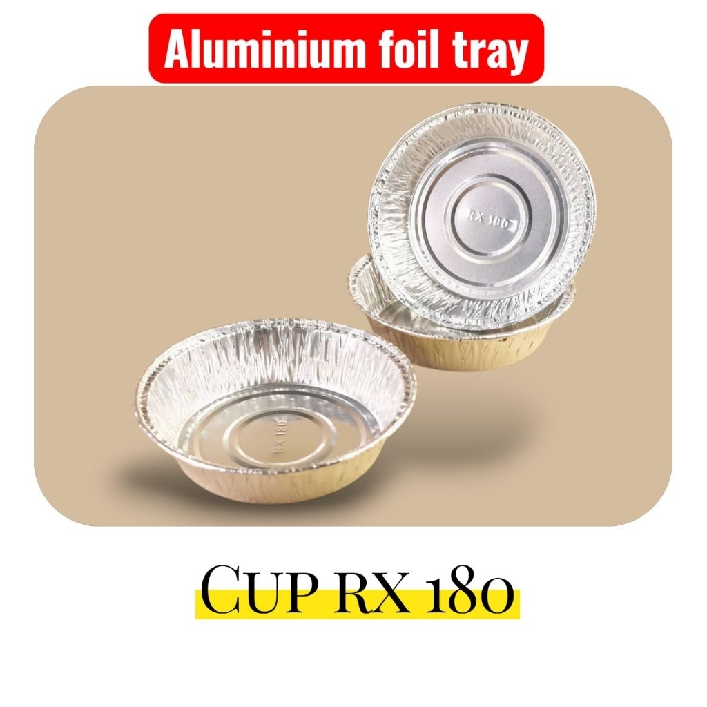 aluminium foil tray bulat RX 180 pie mini macaroni schotel  lasagna klappertart