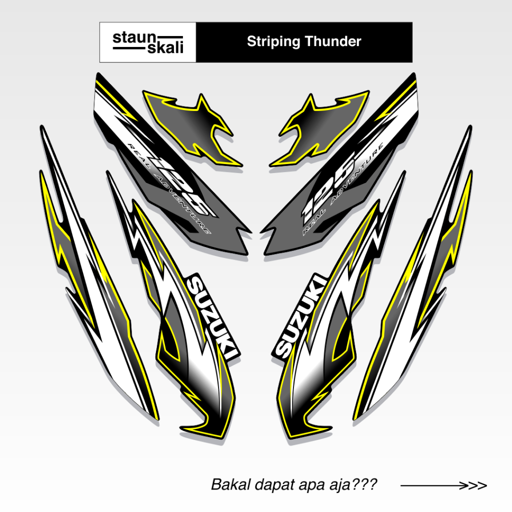 Striping Suzuki Thunder 125 Variasi (10) 2008 2009 2010 2011 2012