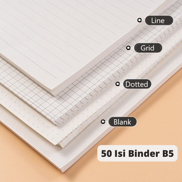 LOOSELEAF ISI BINDER / KERTAS ISI BINDER UKURAN A5 DAN B5