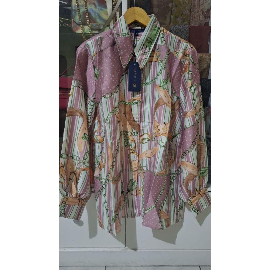 BJ X DSAKS The Chain La Bella Satin Shirt (L)