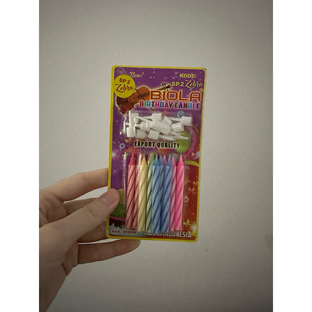 Lilin Ulang tahun / lilin Spiral Kecil / Lilin Warna Warni Kecil