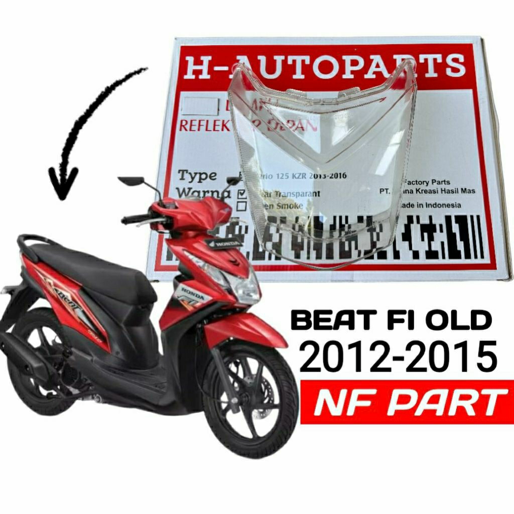 mika lampu depan/mika reflektor beat fi 2012/2016