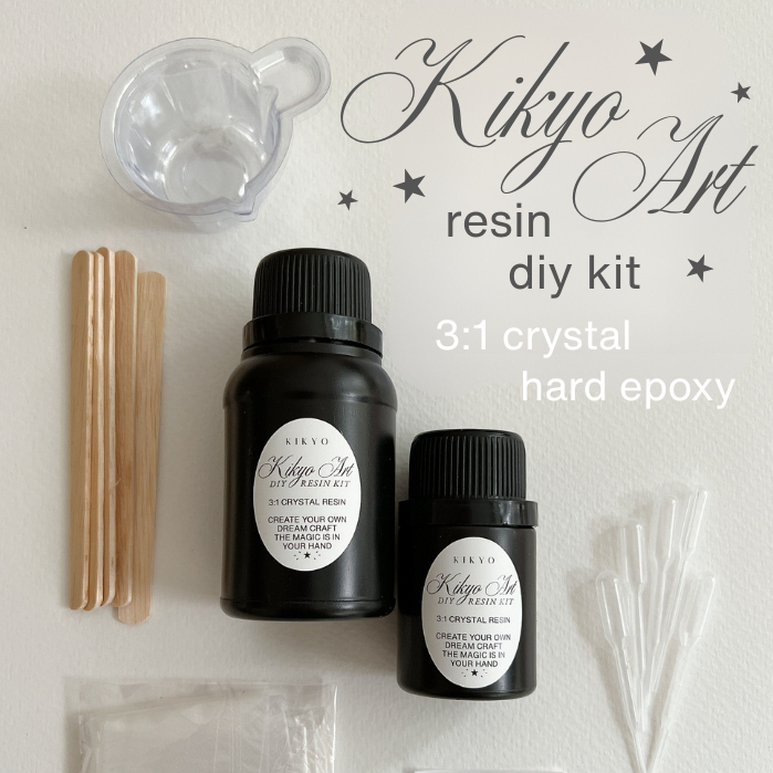 KIKYO ART | 100gr 3:1 Crystal Resin Hard Epoxy | DIY Resin Kit | DIY Phone Case