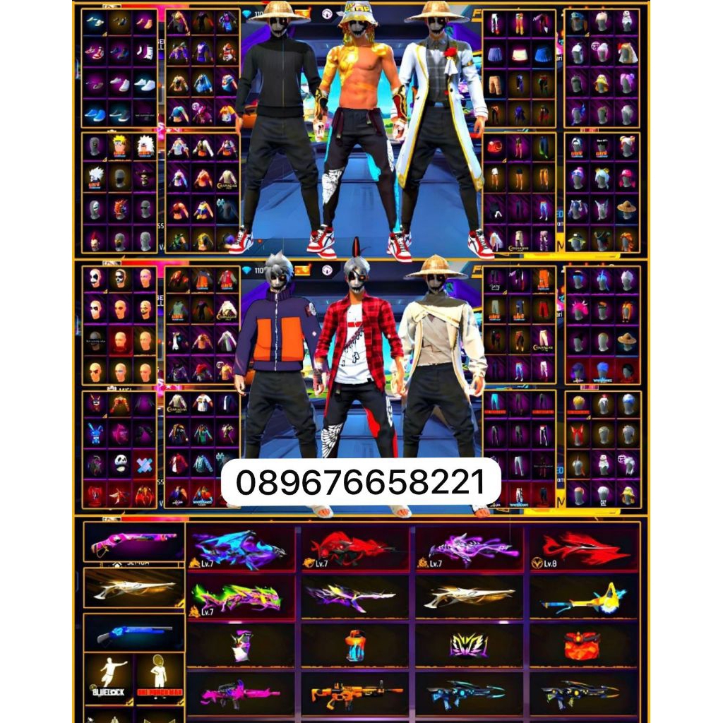 Ready terlaris akun ff murah spek sultan