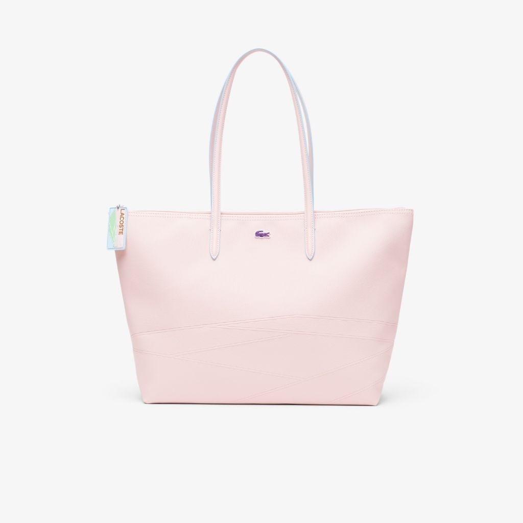 Lacoste Women's Large L.12.12 Concept Tote Bag Laptop 15 inch - Pink