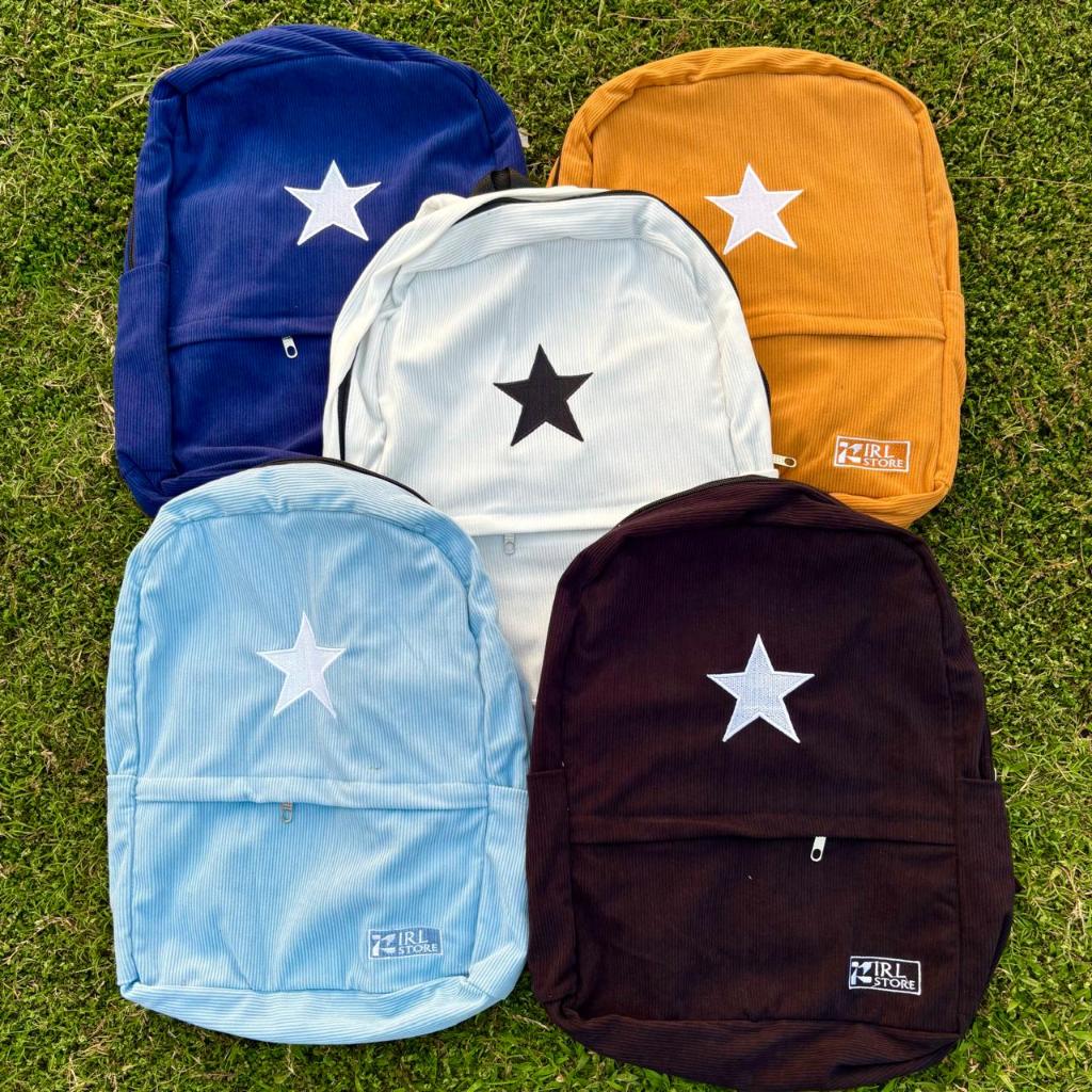 TAS CORDUROY IRL OFICIAL TAS RANSEL SEKOLAH TAS CORDUROY STARS TAS SEKOLAH IRL