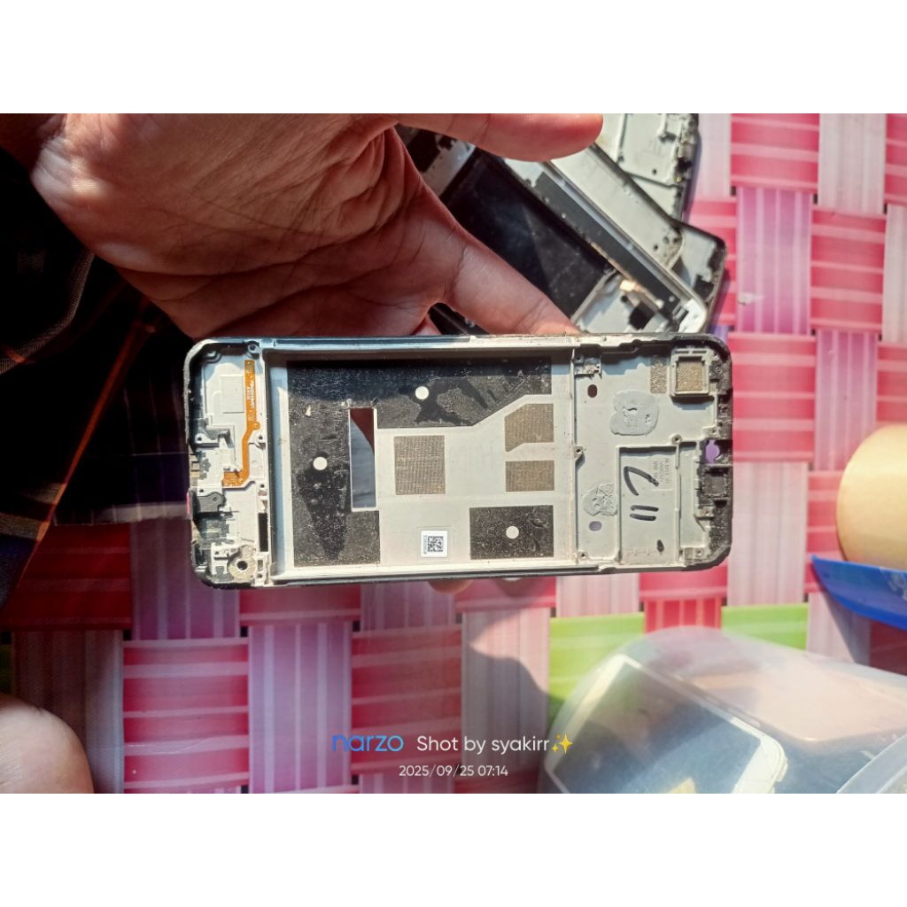 frame tatakan lcd realme c11 normal ORI copotan