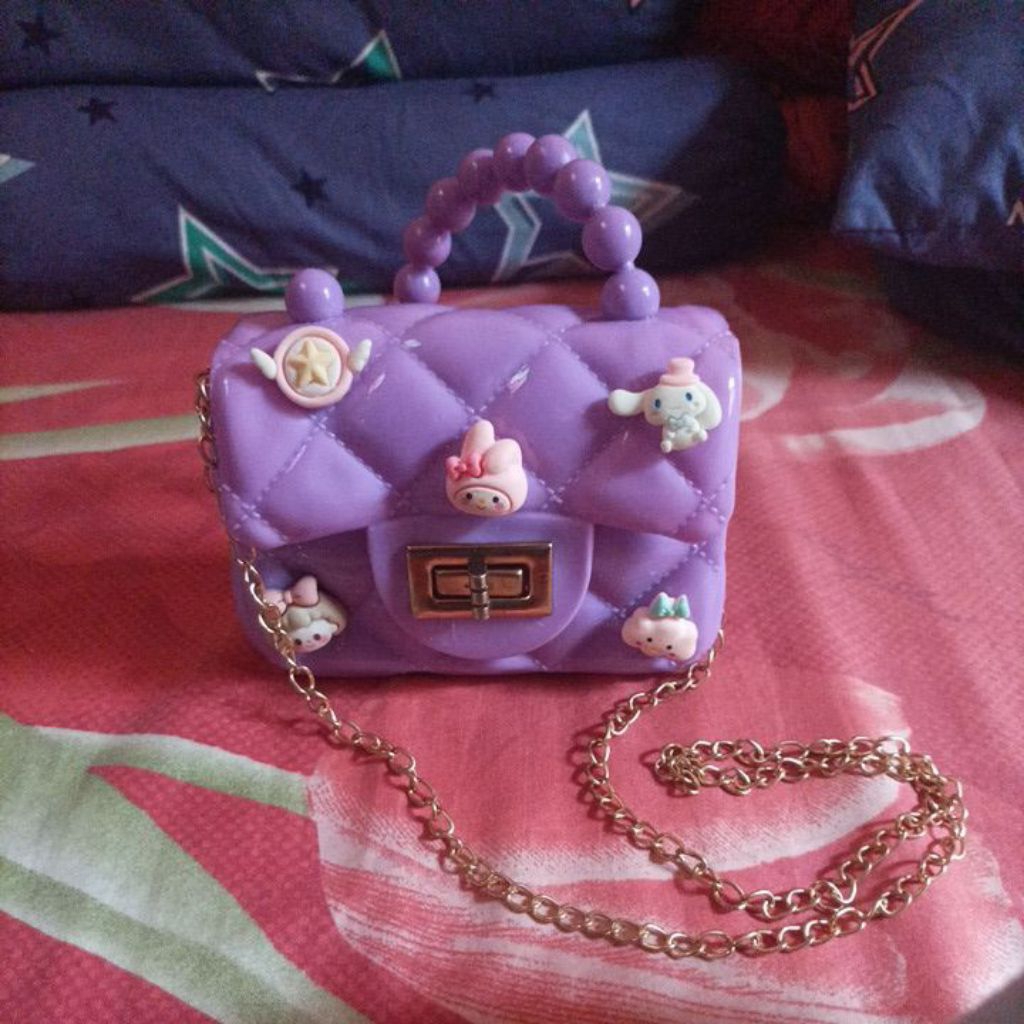 Tas jelly ungu anak prelove fashion anak