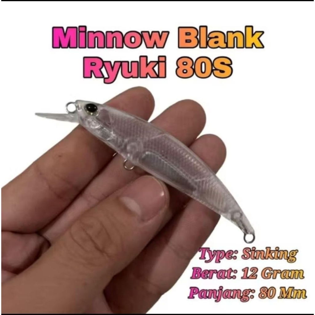 BLANK MINOW RIYUKI 80s SINGKING 12 GRAM COSTUM ULTRALIGHT