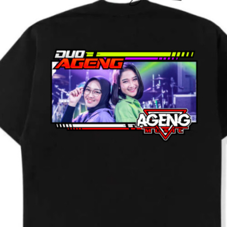 BAJU KAOS AGENG MUSIK DUO AGENG KAOS DANGDUT KATUN