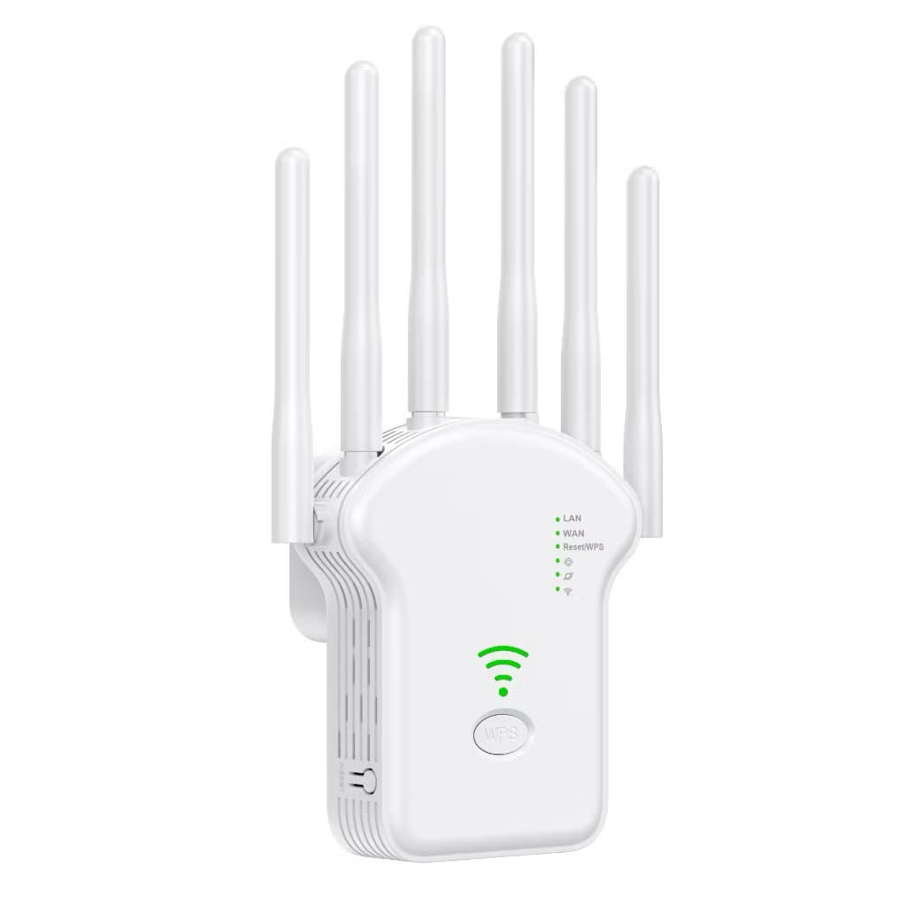 M123 - Penguat Sinyal 4TX WIfi Range Extander 4 Antena Cocok Untuk Perusahaan, Kafe Rumah