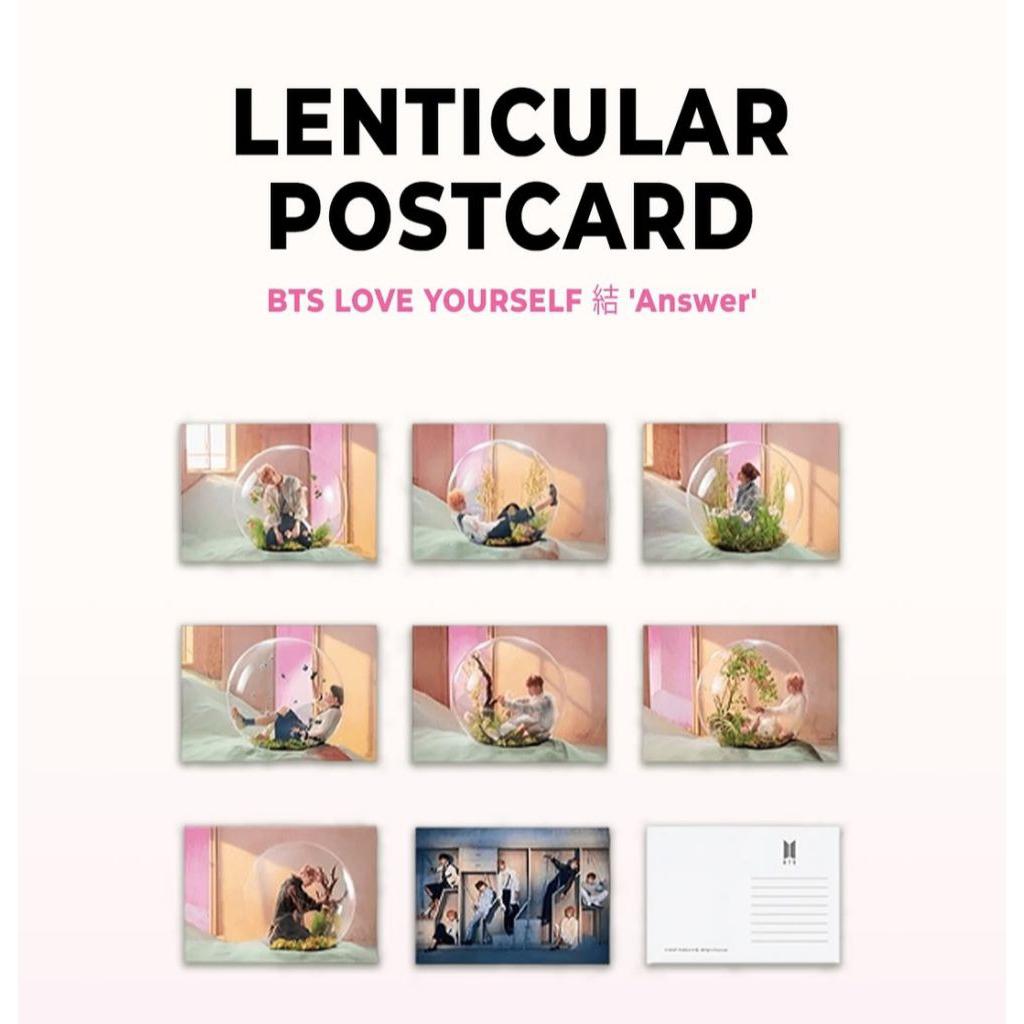 lenticular postcard bts