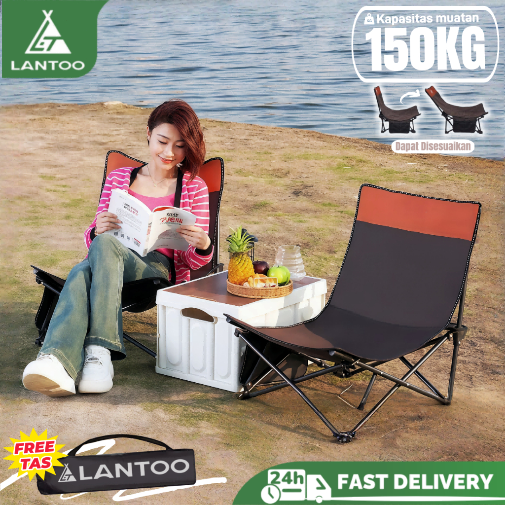 LANTOO Kursi Lipat Outdoor Kursi Lipat Outdoor Portabel Kursi Lipat Pantai Lipat Portable Siang Kurs