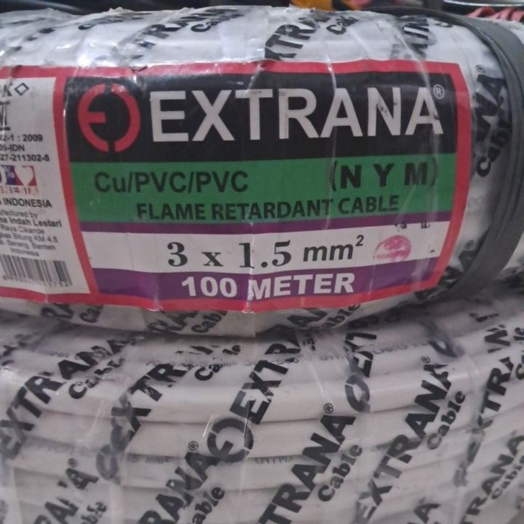 KABEL NYM 3X1,5 EXTRANA 100M KABEL NYM 3X1,5MM EXTRANA 100M