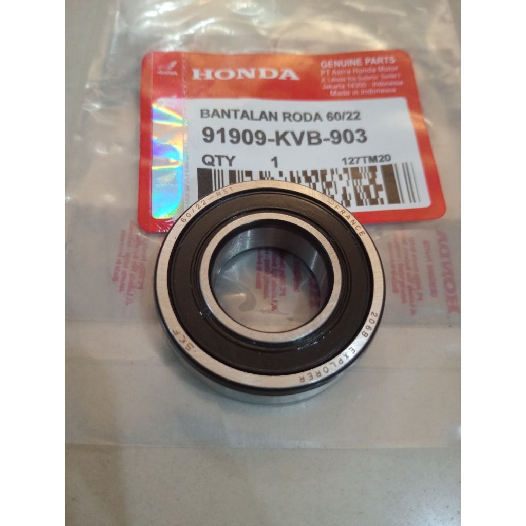 Bearing 60/22 LAHER AS untuk pulley rod BEARING roda belakang Vario 110 karbu. Suku cadang universal