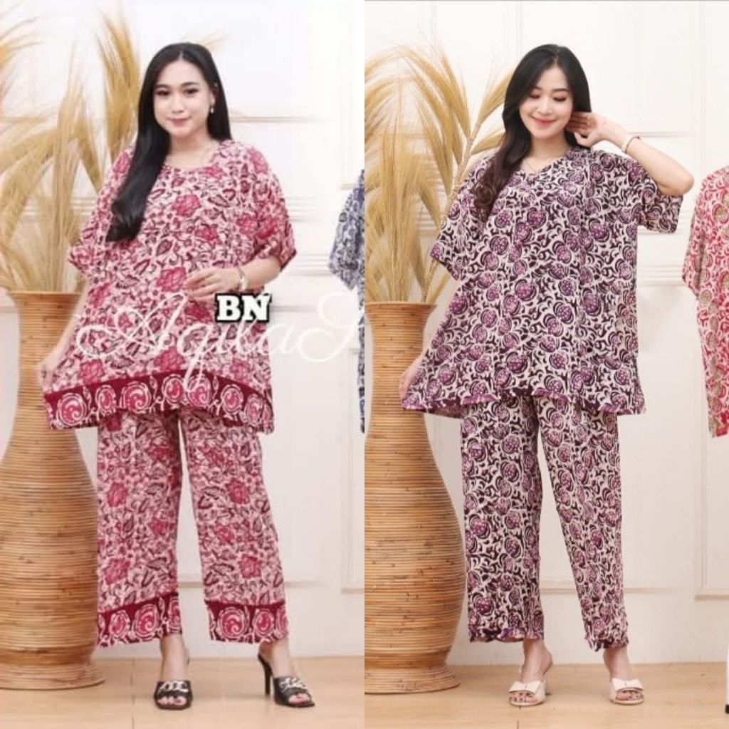 BATIK SETELAN CP CELANA PANJANG SUPER JUMBO LD 130