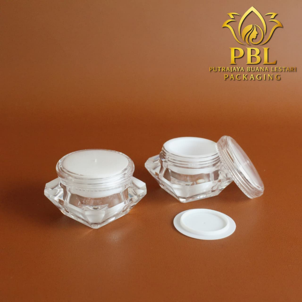 Pot Acrylic Diamond 10gr / Pot Jar Cream 10gr / Wadah Cream 10gr