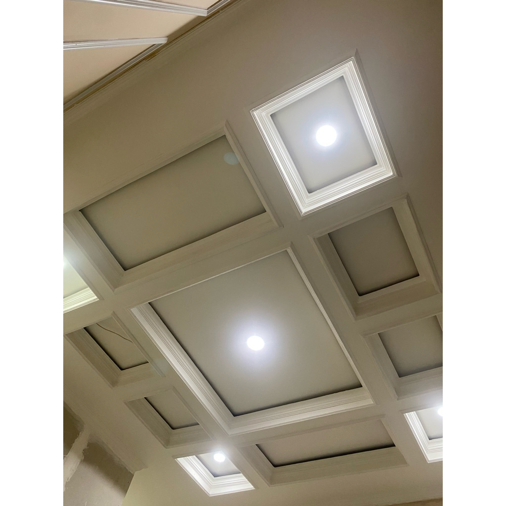 Plafon gypsum terpasang