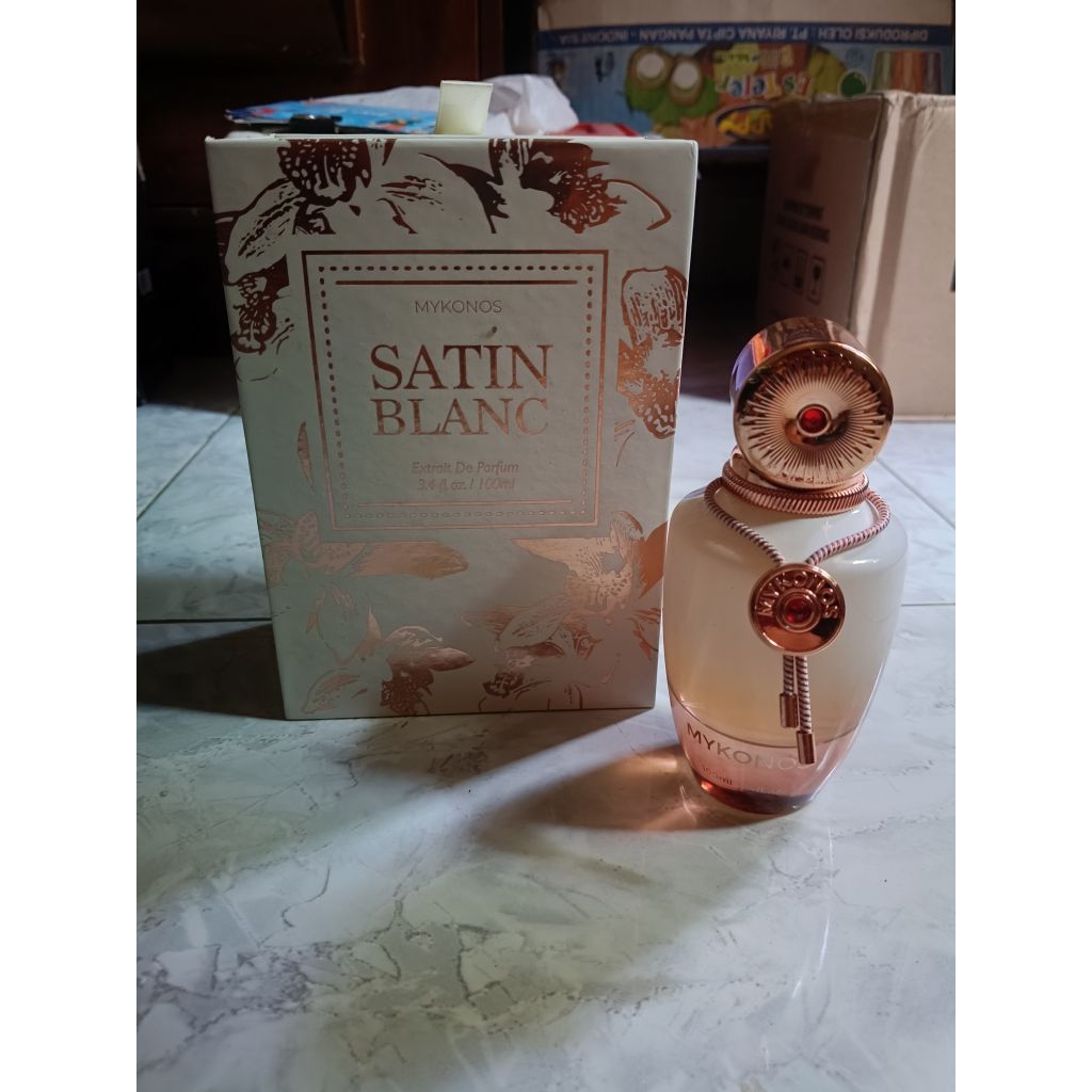 preloved Mykonos satin blanc