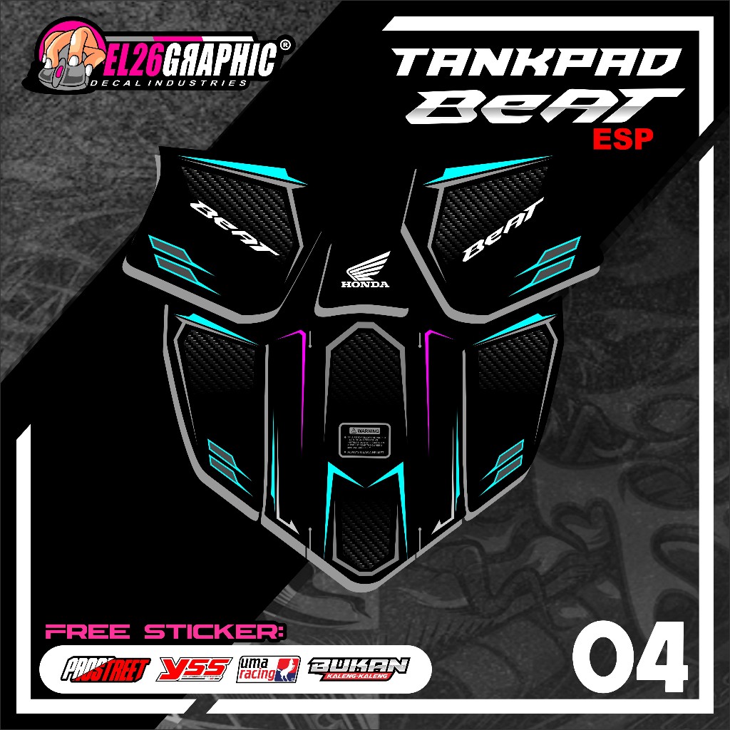 04 STICKER TANKPAD DASBOR BEAT ESP - STIKER TANKPAD DASBOR BEAT ESP