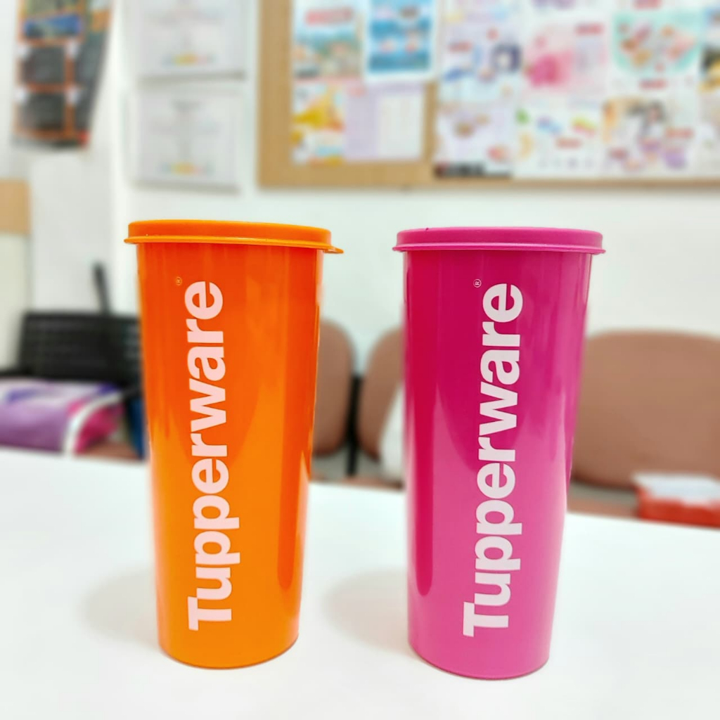 Tupperware giant tumbler 470ml botol minum gelas minum dengan tutup