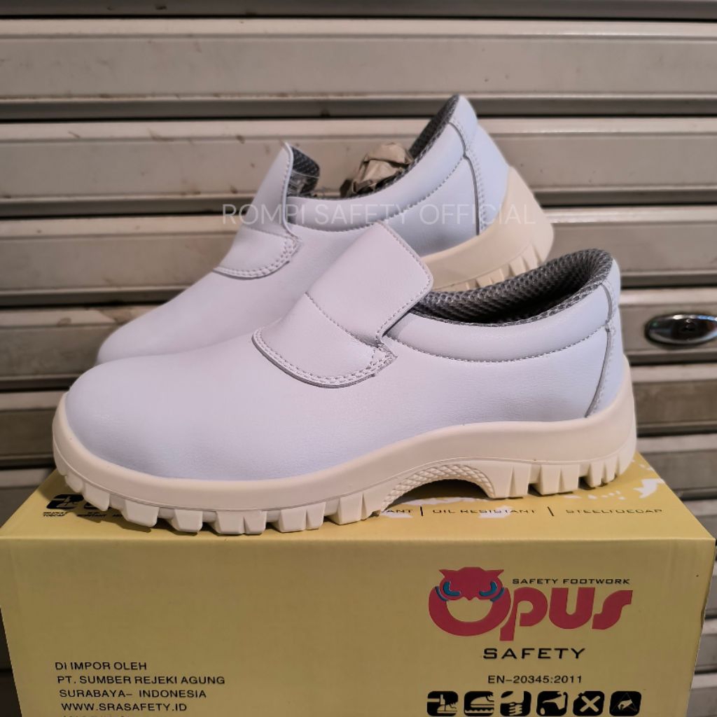 SEPATU SAFETY WAHITE DARI OPUS - OPUS WHITE - SAFETY OPUS WHITE - SAFETY SHOES