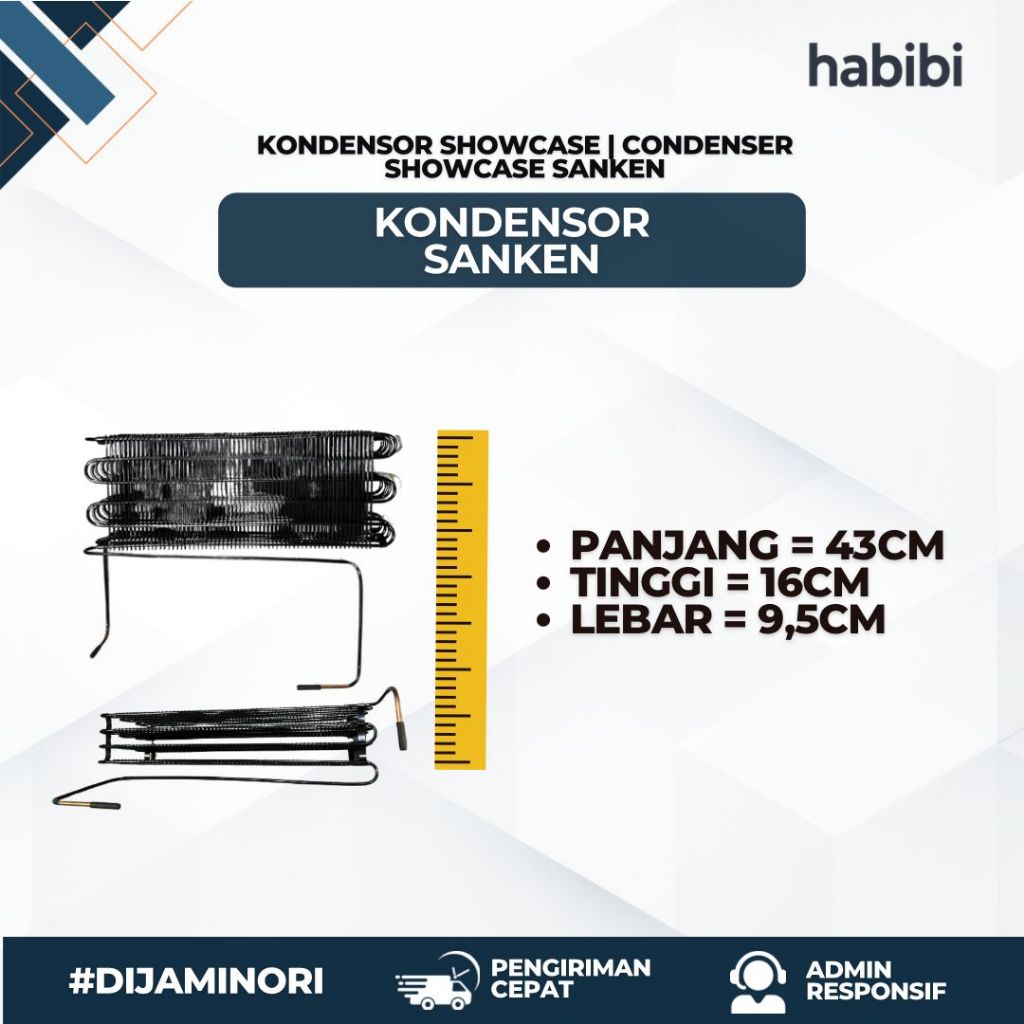 kondensor showcase SANKEN | condenser showcase  Sanken 380 L