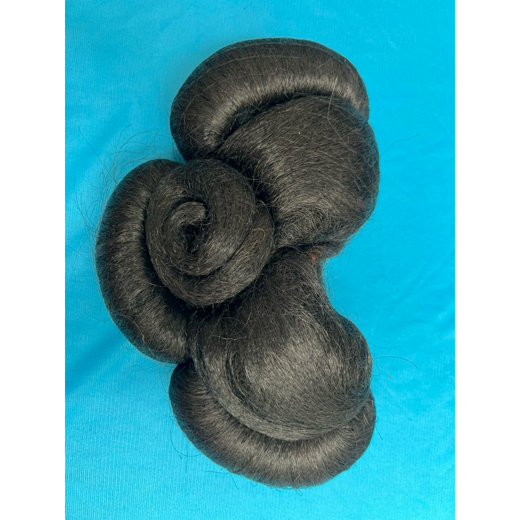 sanggul tempel modern bunga