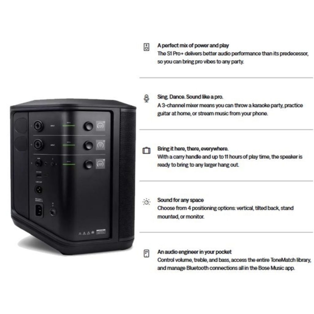 Speaker aktif portable bose s1 pro plus pro+ original resmi