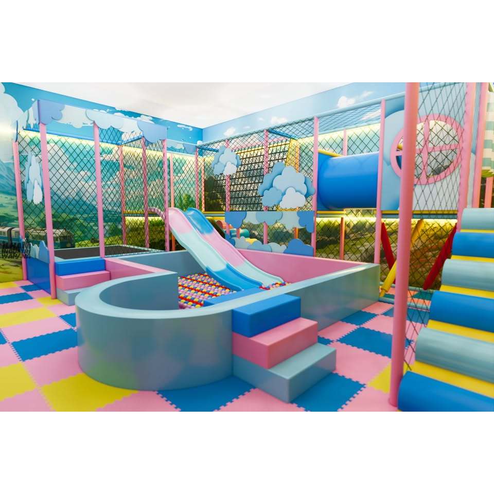 jual playground indoor full set siap pakai || paket playground indoor mandi bola bebas custom