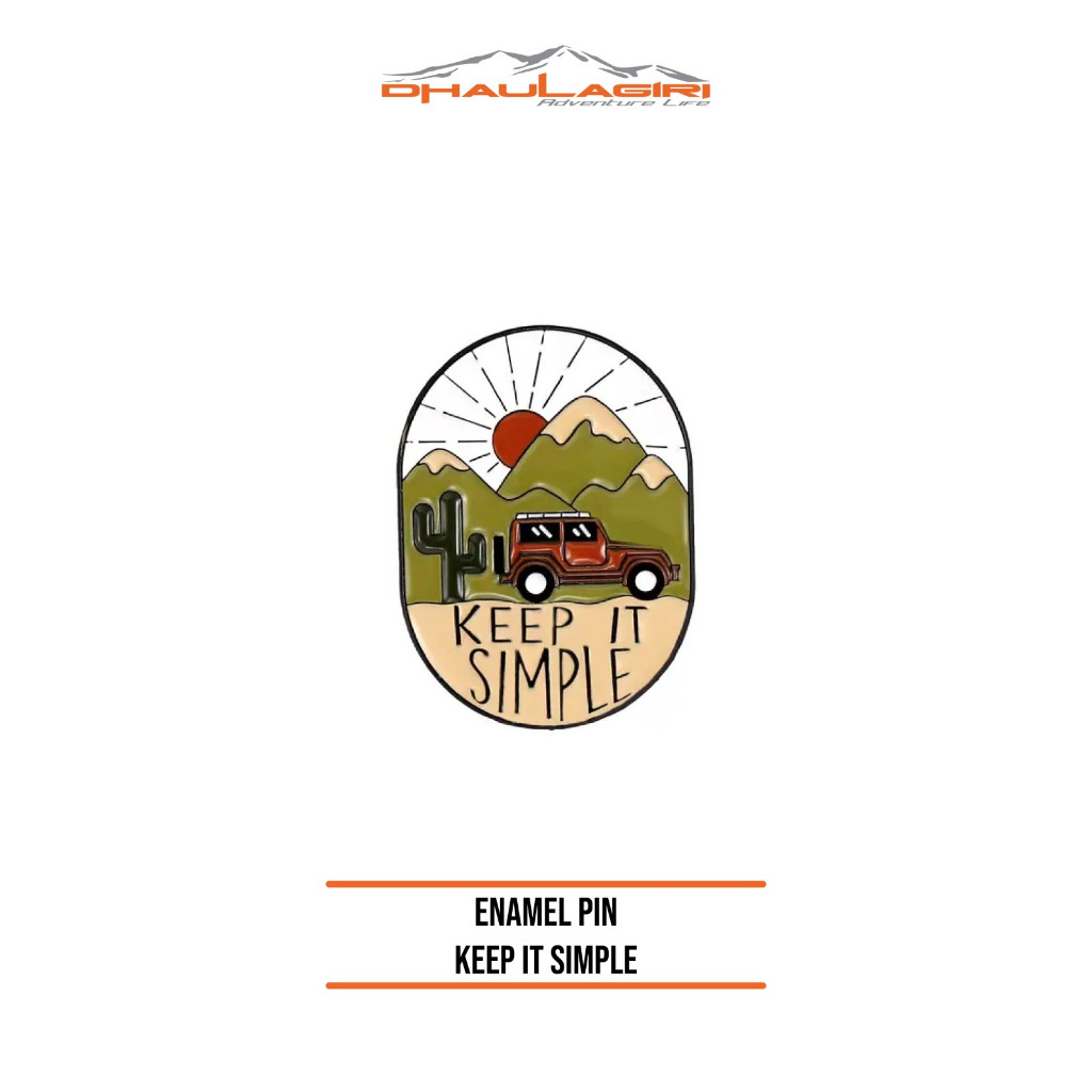 Dhaulagiri - Pin Tas - Enamel Pin - Pin Button - Pin Bros Emblem Aksesoris Tas Pin Lucu